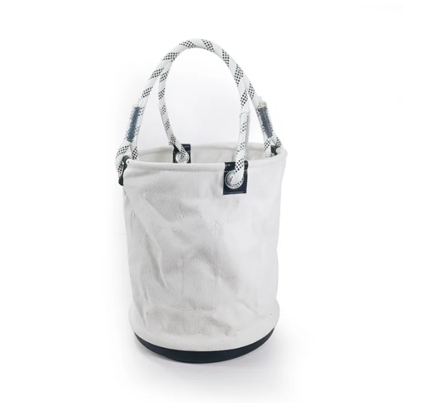 Cylinder Power Tool Kit Bag Canvas Toilet Bag Electrician Insulation Bucket High-altitude Maintenance Kit Tool Bucket