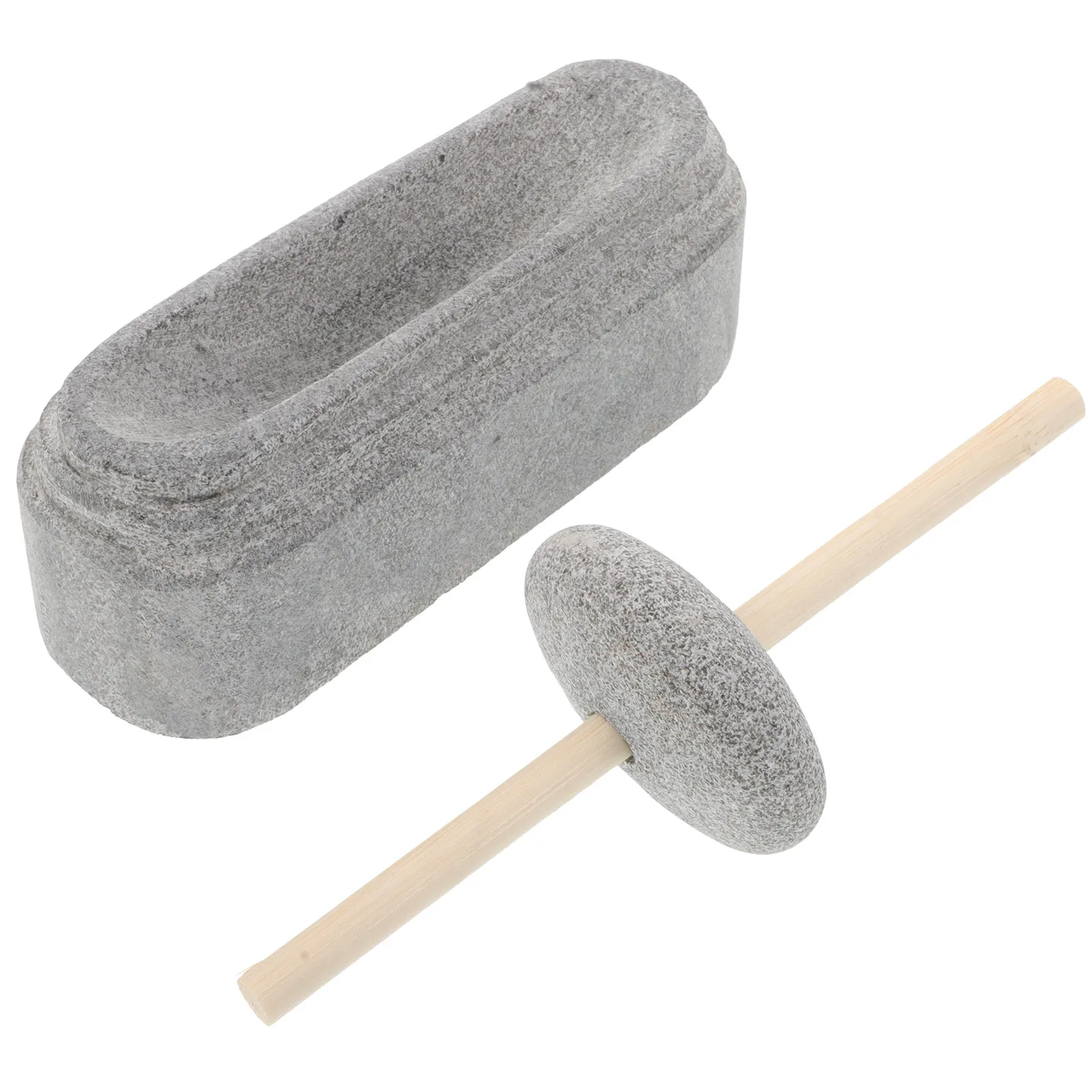 Maifan Stone Mortar and Pestle Set Manual Spice Herb Grinder for Kitchen Home Outdoor Use