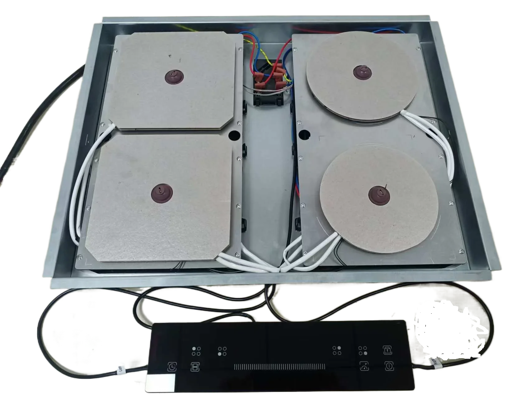 Half Bridge Technology 4 Burners Invisible Induction Cooktop, Hidden Four Zones Built-in Induction Cooker