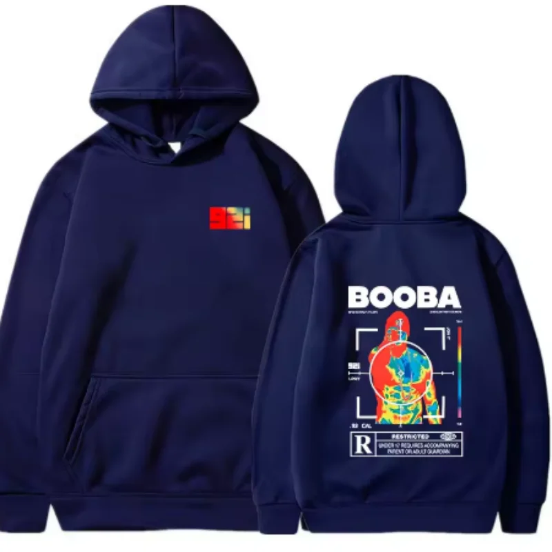 2025 التجارة الإلكترونية B2O للرجال والنساء نفس النمط موضة ملابس منقوشة بكم طويل هوديي للنساء الترفيه Hariku Style Street Tren