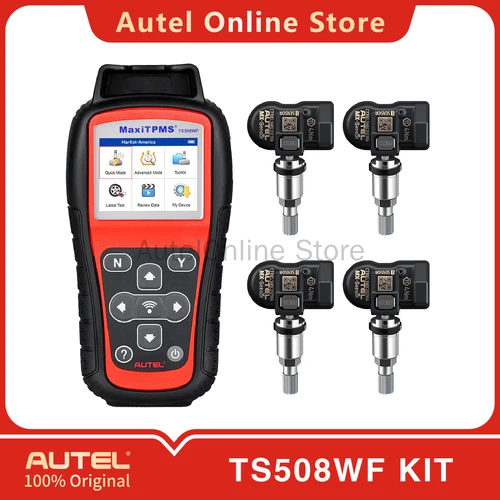 Herramienta de diagnóstico y servicio Autel MaxiTPMS TS508WF TPMS gratis 4 sensores MX (315/433 MHz)