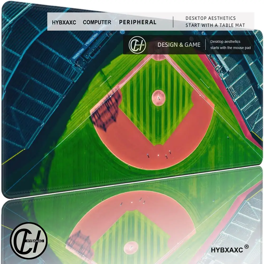 Baseball Stadium Aerial View Mouse Pad Large Rubber Anti-slip PC Desk Accessories for Office & Gamer Keyboard Decor Mat HYBXAXC