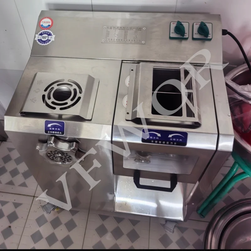 New Fully Automatic Commercial Electric Meat Slicer 304 Stainless Steel Adjustable Thickness Meat Rolls Bacon Making 220V High