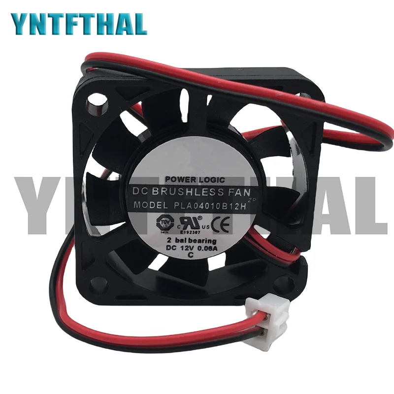 New PLA04010B12H DC 12V 0.06A 40x40x10mm 2-Wire Cooling Fan