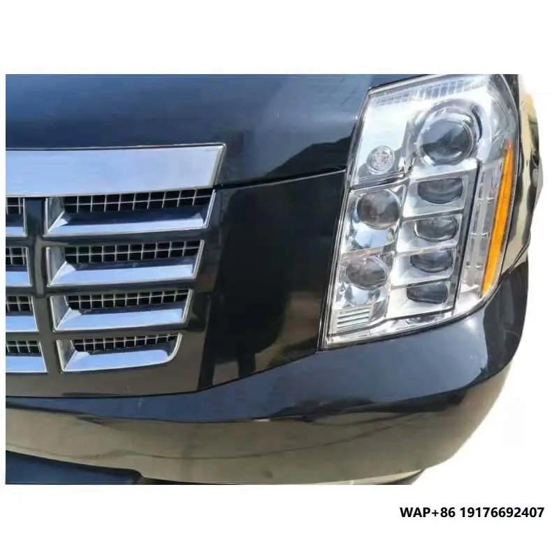

For Cadillac Escalade 2006-2013 Front Headlights’Premium Aluminum LED Chip External Driver Cool White Light IP67 XTS Escalade