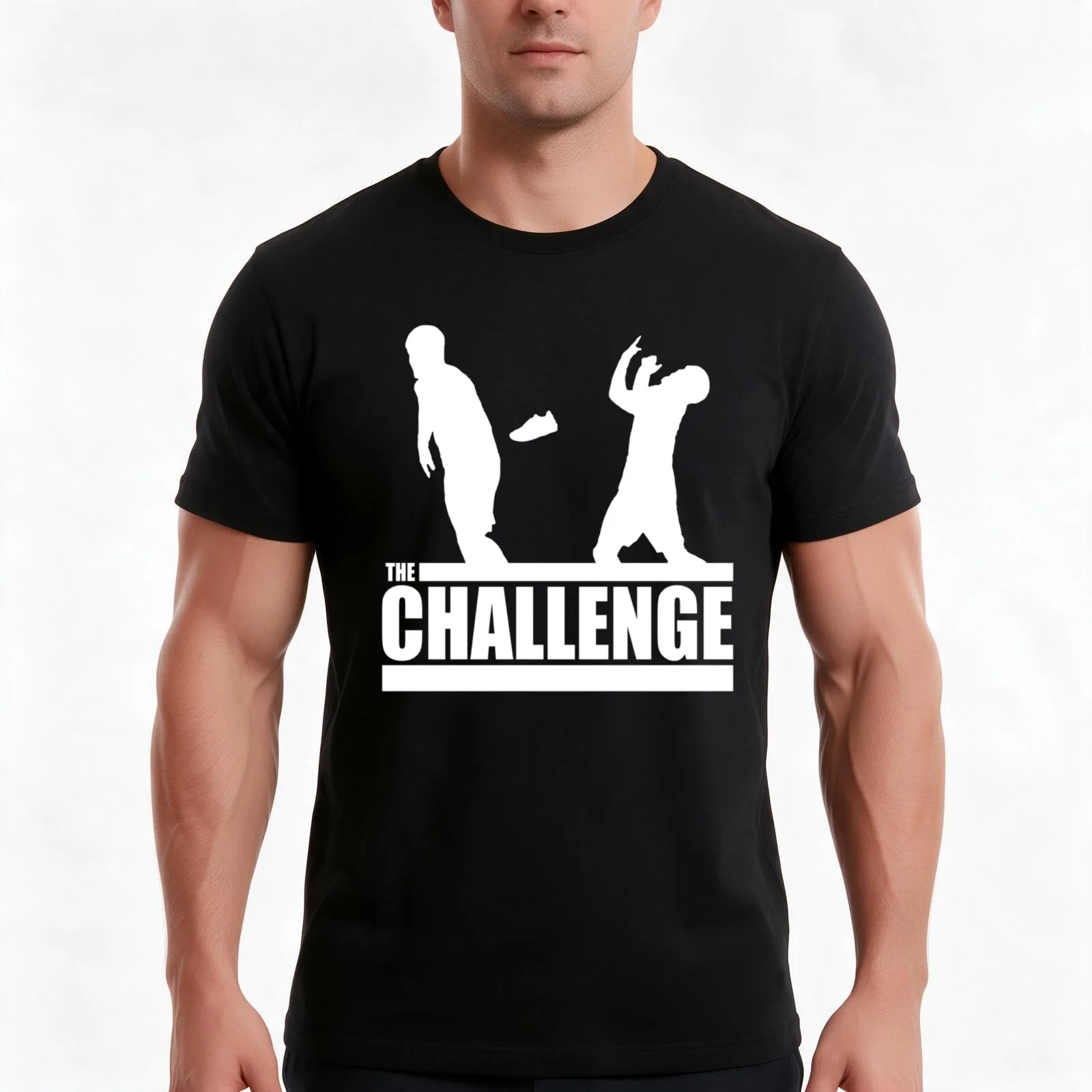 The Challenge MTV - CT Throws a Shoe Wes T-Shirt, Summer Casual Cotton Tee, Oversized Streetwear Tops, Vintage Graphic Print
