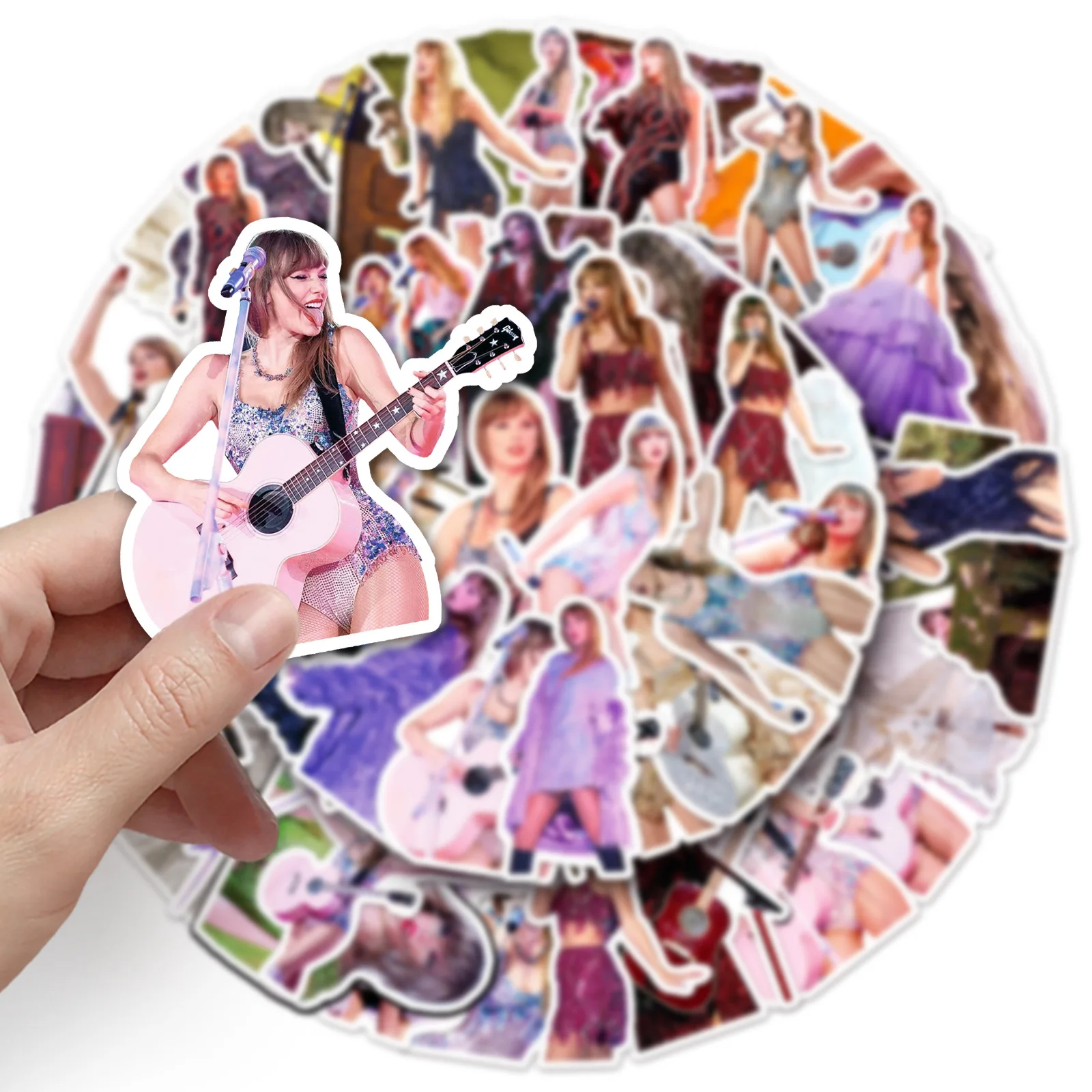 10/52PCS Cantante Taylor Concerto Graffiti Adesivi Decorazione Decalcomanie Giocattoli musicali Ventole Regalo FAI DA TE Tazza di Acqua Scatola di Cancelleria Scrapbook