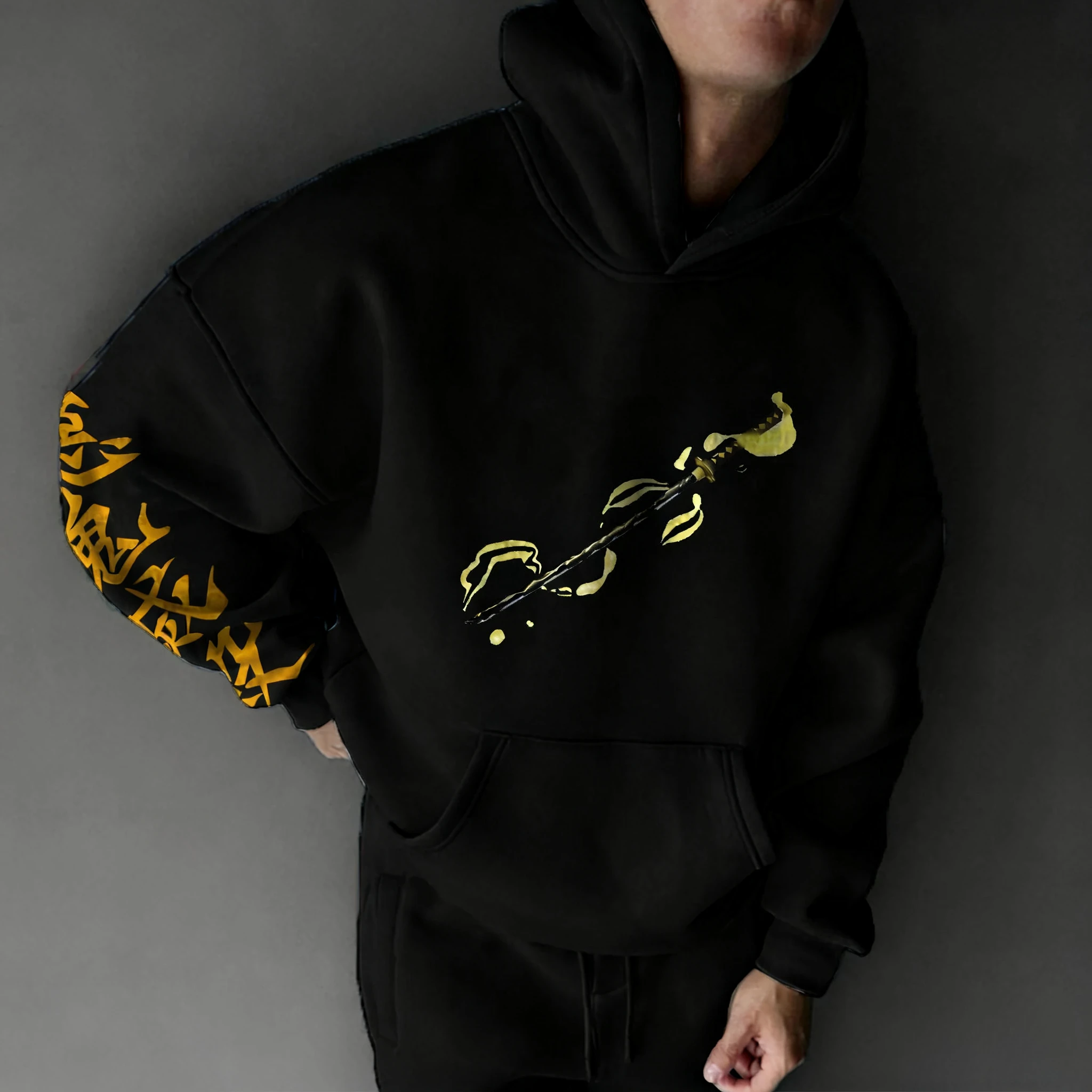 Demon slayer anime impresso hoodie 2025 unisex outono/inverno novo harajuku plus size casual solto versátil pai criança topo