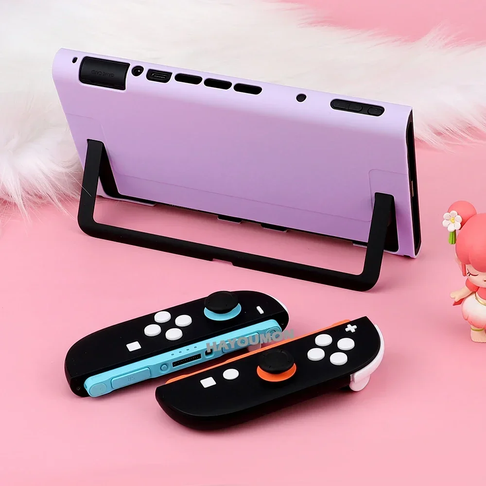 Schutzhülle für Switch 2 (2025) Farbige Harte PC-Frontabdeckung mit Ständer Kratzschutz Stoßdämpfung für Switch 2