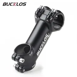 BUCKLOS 31.8mm Stem 7/17/22 Degree Mountain Bike Handlebar Stem 80/90/100mm Stems Aluminum Alloy MTB Stem Cycling Parts