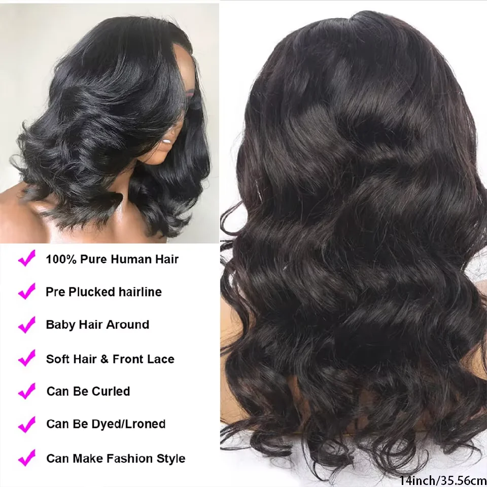 

250 Density 13x6 13x4 HD Transparent Curly Deep Wave Lace Frontal Bob Human Hair Wig Lace Front Wig PrePlucked For Black Women