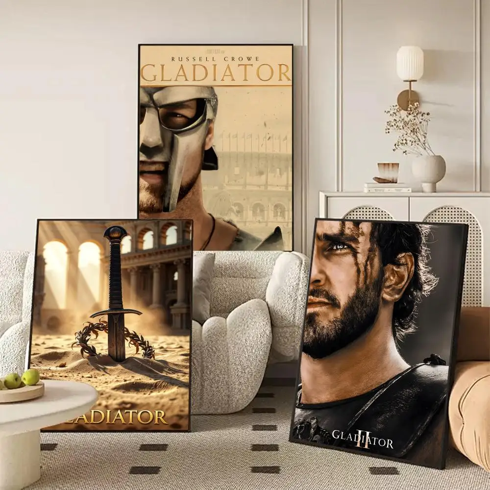 الفيلم الكلاسيكي G_GladiatorS HD الكتان قماش المشارك جدار الفن يطبع لغرفة المعيشة غرفة نوم مكتب هدية تزيين المنزل #3