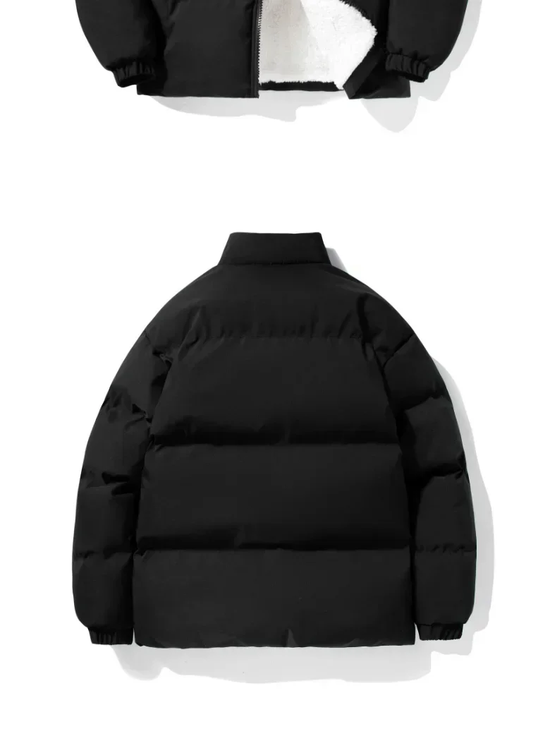 Winter jacke Männer Parkas lose verdicken Fleece warme Herren Parkas Stehkragen Mode männliche Jacke Streetwear große Größe groß 8xl