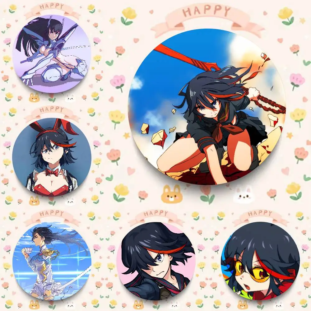 Anime KILL La KILL 32/44/58MM Customizable Button Pins Cute Funny Creative Badge Jewelry Decor Gifts For Friends