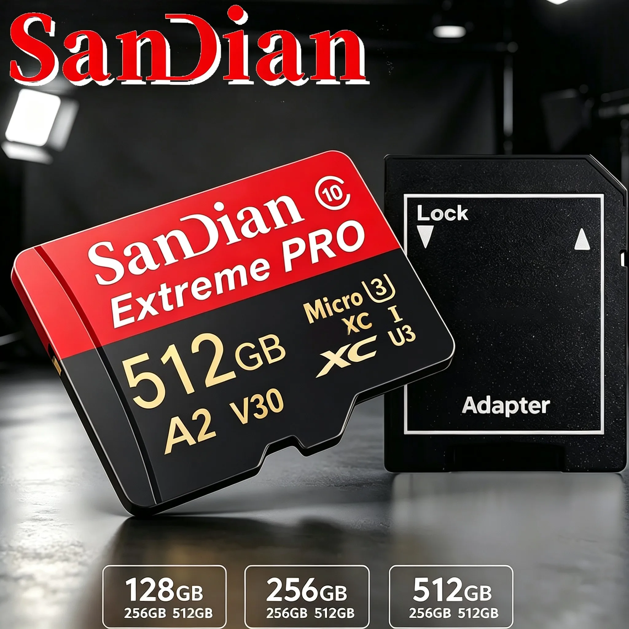 Universal Micro TF SD Card 128GB 32GB Memory Card 256GB SD Cards 512GB TF Cards V30 A1 V10 for GoPro/Drone/CCTV/Phone/Router
