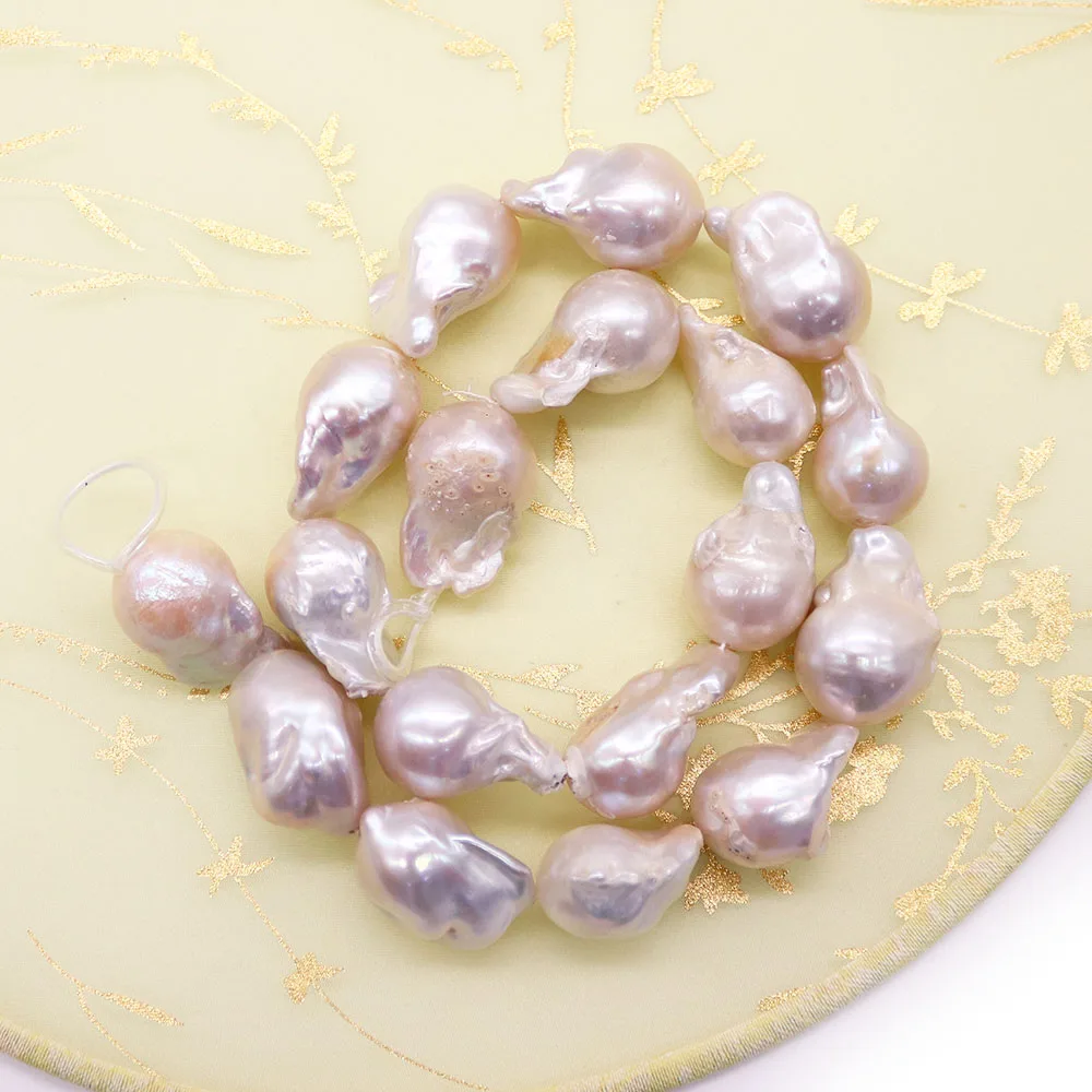 

Natural Baroque Style Freshwater Pearl Beads Irregular Large Tail-Shaped Pearl Loose Bead DIY Creative Necklace Bracelet Jewelry