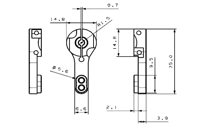 NEEBRC 25T RC سيرفو القرن الألومنيوم الذراع مجموعة ل MG995 MG996R E9001 RC سيارة قارب الزاحف نموذج Futaba HL JX SPT PowerHD Wltoys لعبة