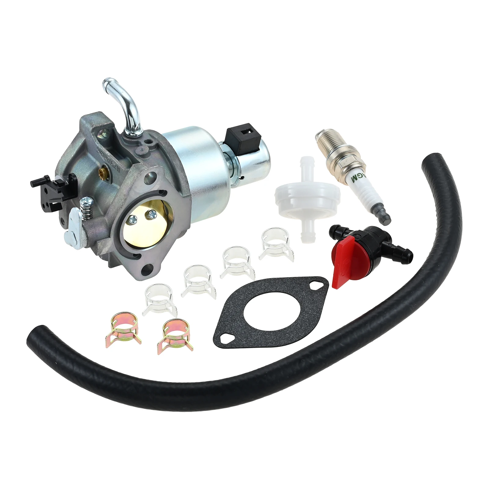 1Set Chainsaw Carburetor Kit 591731 Briggs Stratton Carburetor Fuel Shut-off Valve Fuel Filter Fit for 14.55HP/15HP/16HP/17.5HP
