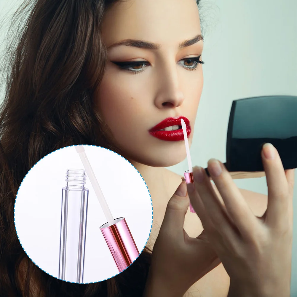 12 tubi vuoti per lucidalabbra in materiale ABS da 5 ml, durevoli e pratici organizer per il trucco, piccolo regalo per l'uso in viaggio della fidanzata