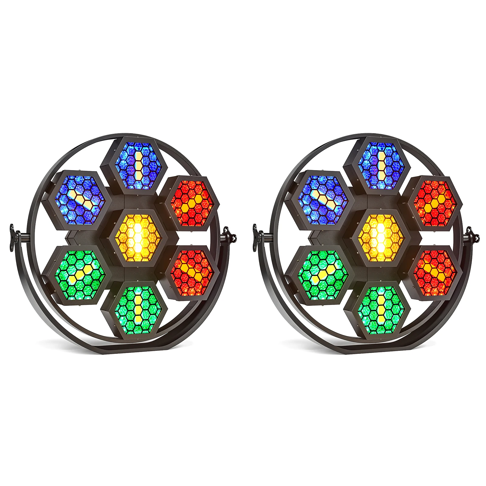 

2 шт. 7x50 Вт ретро-светильник RGBW COB светодиоды освещения высокой яркости Uplight DMX512 8CH/32CH звуковая активация для церковной концертной свадьбы