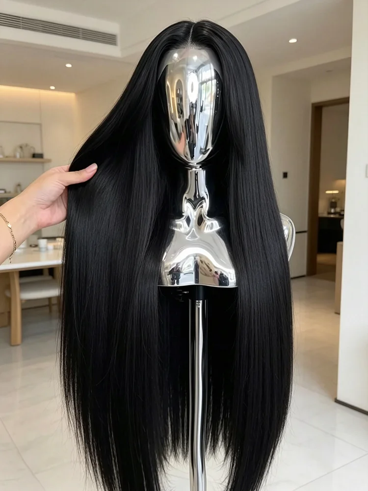 

30 46 Inch 7x5 Glueless 250% Density Bone Straight Human Hair Wig 13x6 HD Transparent Lace Front 13x4 Preplucked Natural Hairline Wear Go For Black Women