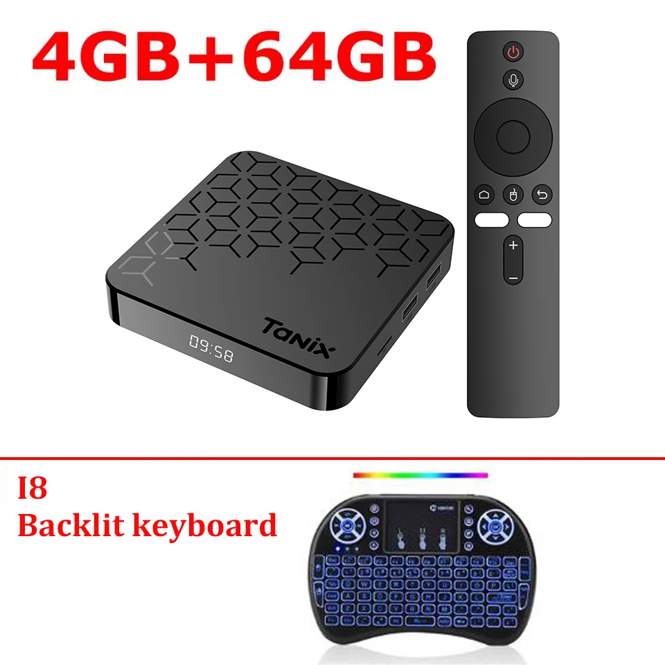 TANIX TX7 Smart TV BOX Allwinner H728 Octa Core 8K Android 14 Set