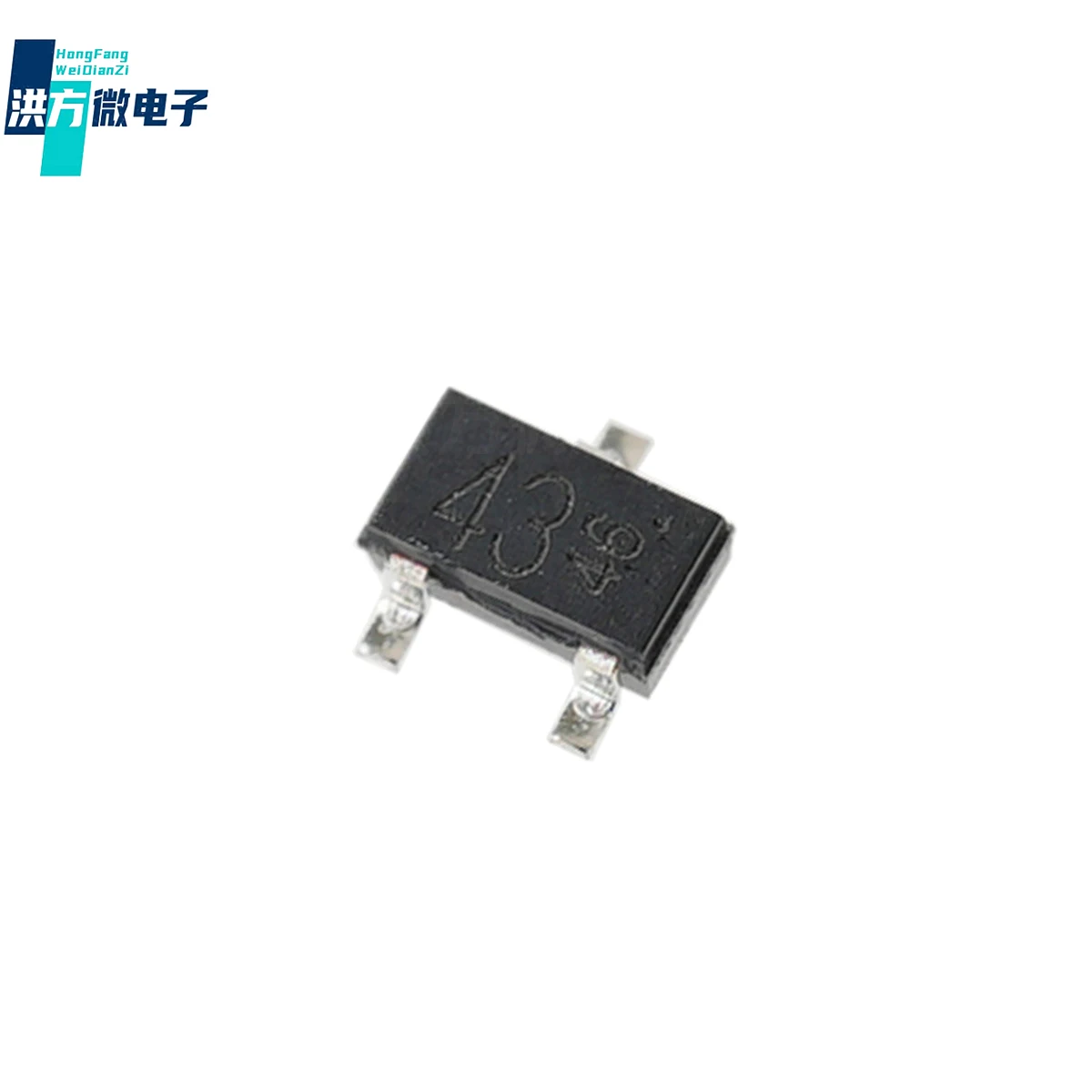 100-200 szt., tranzystor cyfrowy 200mW, 50V, 100mA, 1 NPN wstępnie nastawiony na-236-3 (SOT-23-3): DTC143XKAT146, oznaczenie: 43