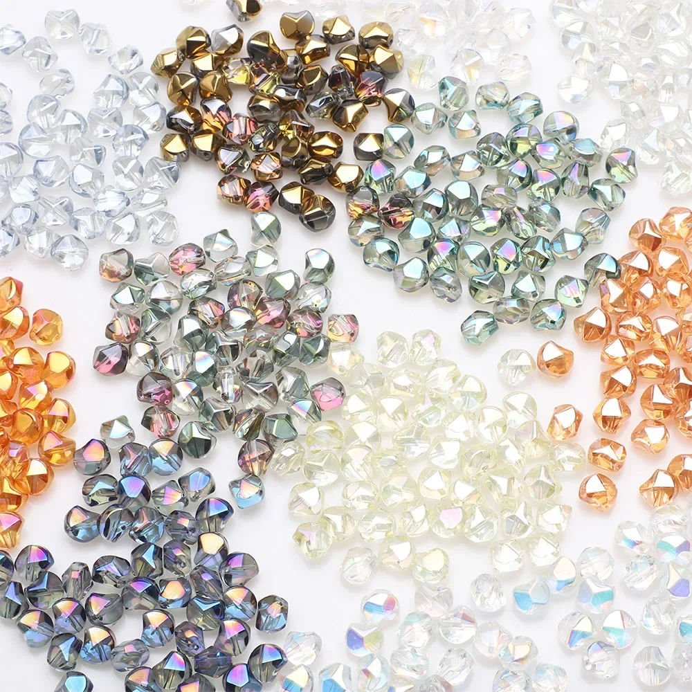 

50 шт./партия, бусины из хрустального стекла, 8 мм