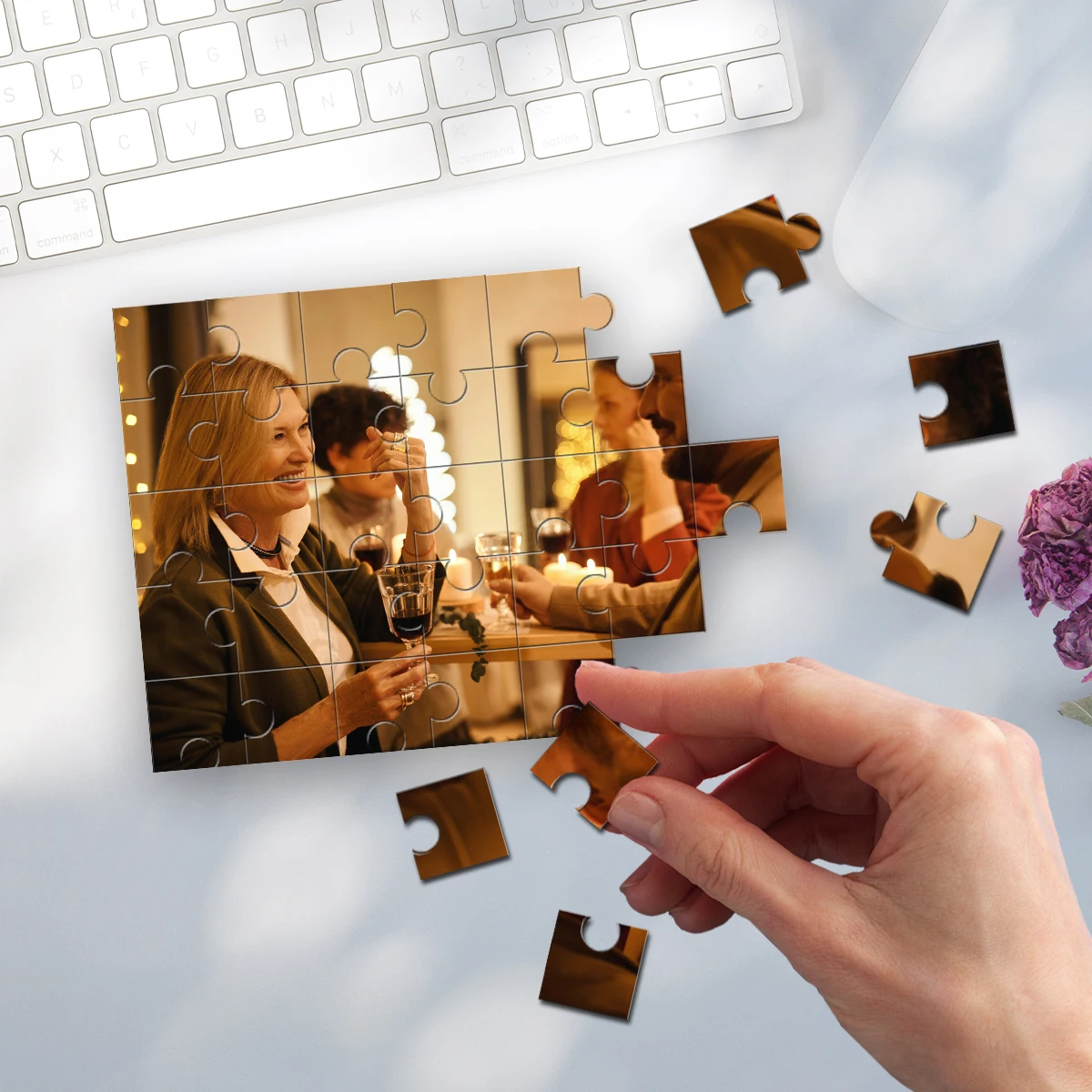 35/300/500/1000pcs Personalized Custom Photo Puzzle photo Christmas Valentine's Day Birthday Gifts Toys For Boys Kids Toys