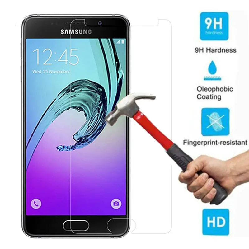 2PCS For Samsung Galaxy A5 2017 Tempered Glass Screen Protector 9h Safety protective Film on A 5 7 A520S pelicula de vidro Guard