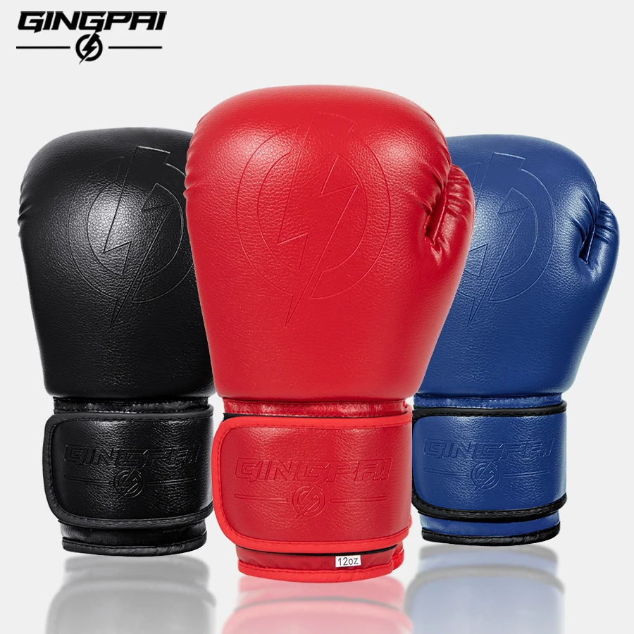 

Professional 6/8/10/12oz Boxing Gloves PU Muay Thai MMA Profession Kickboxing Adults/kids Sandbag Training Gloves Equipment