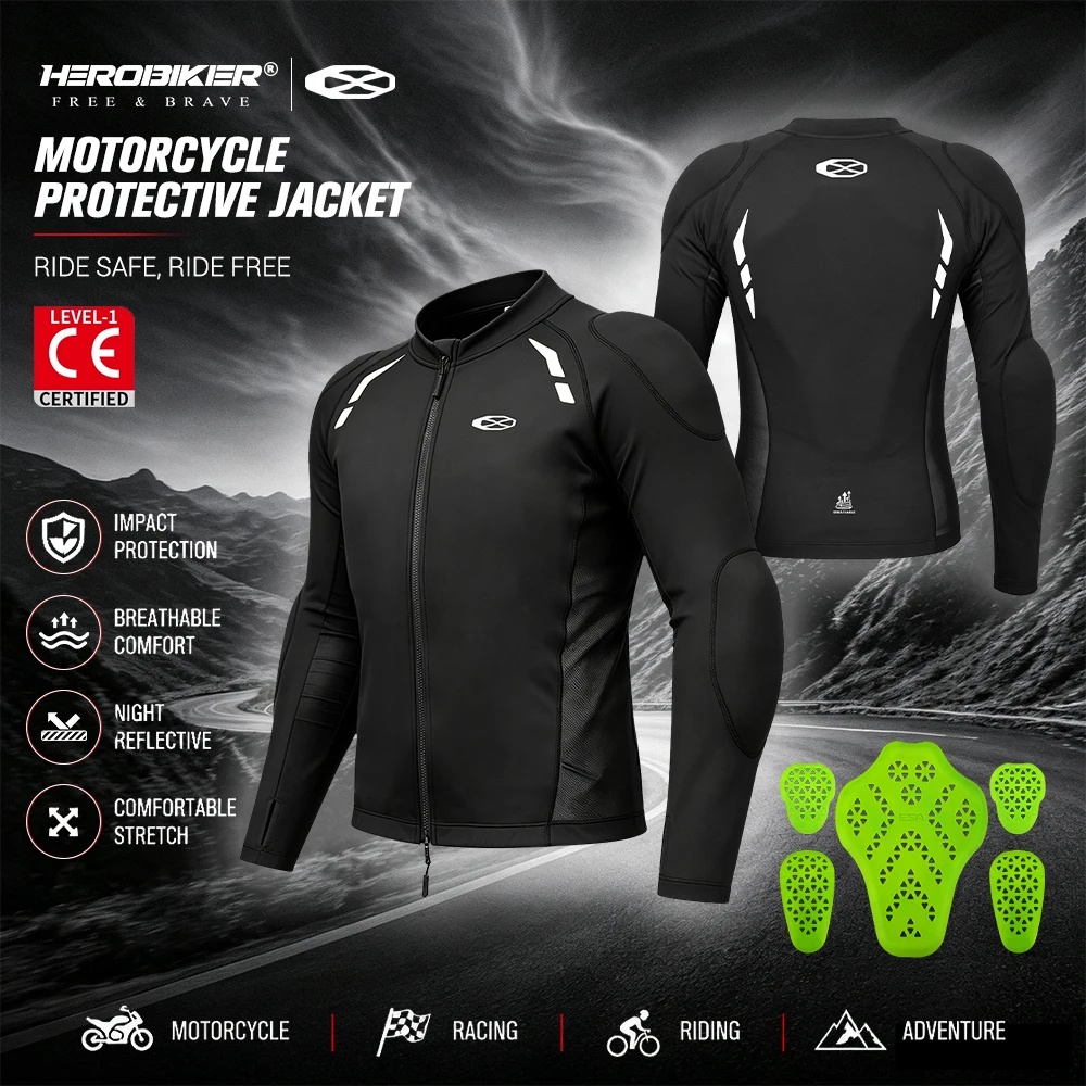 Men's Jacket Breathable Motorcycle Jackets Anti-Fall Motorbike Riding Jacket Built-in Protective Gear Motocross Clothing M-2XL