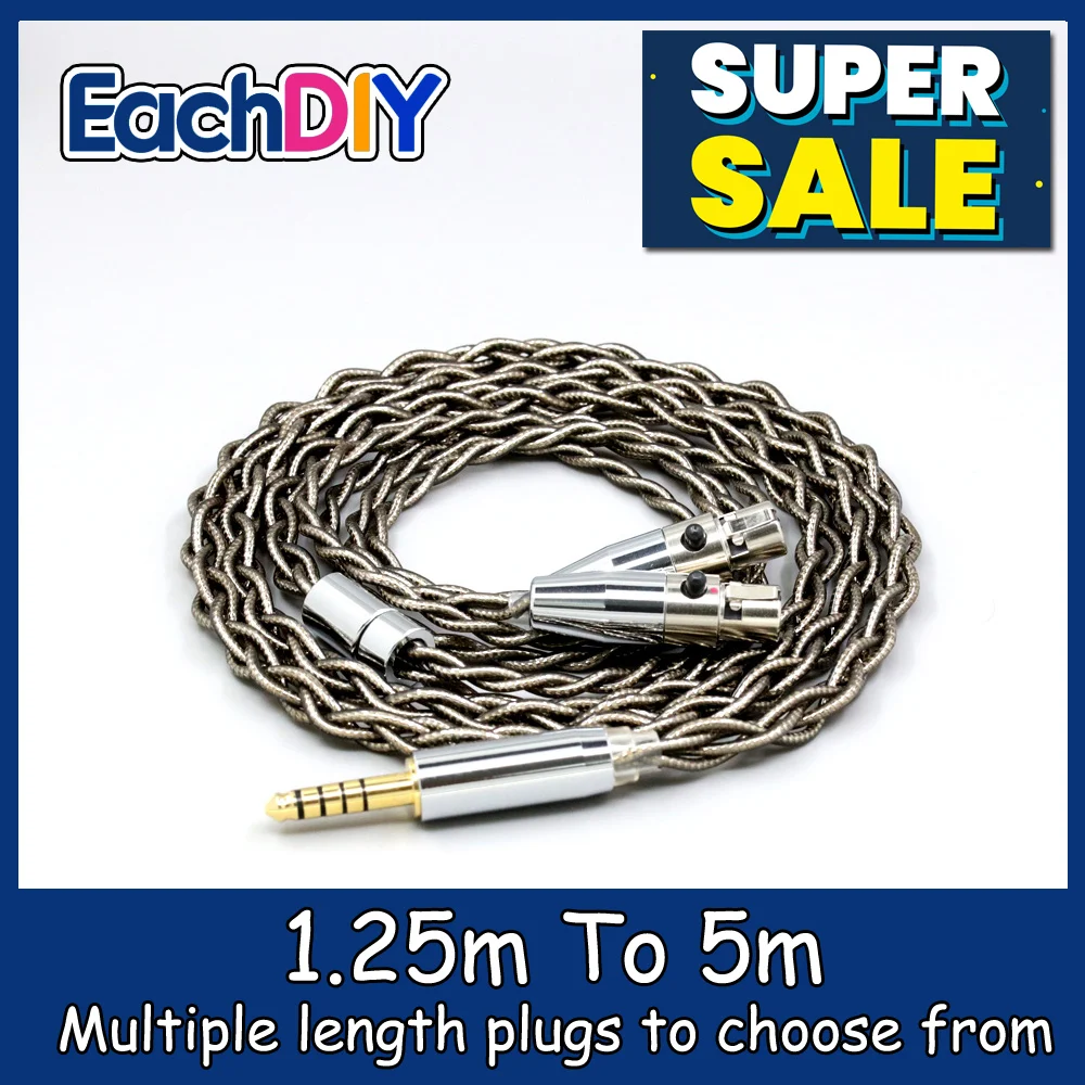 

99% Pure Silver Palladium + Graphene Gold Earphone Shielding Cable For KENNERTON THROR ROGNIR THEKK WODAN VALI LN008221