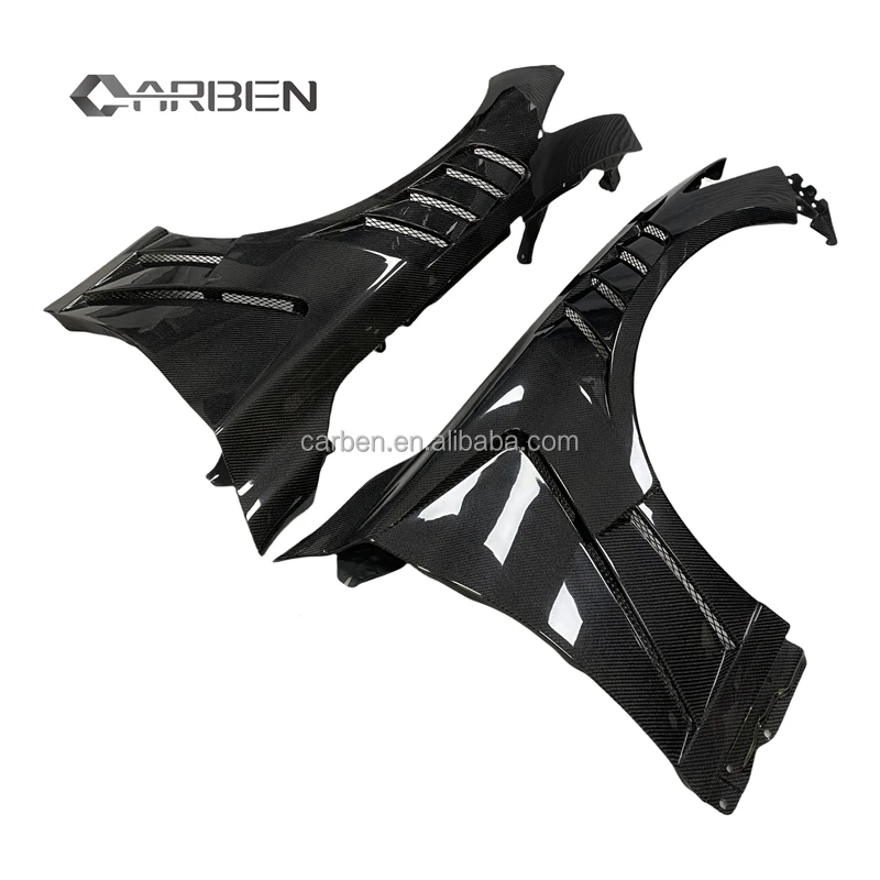 

For Infiniti Q50 Q50S Q50L Upgraded Carbon Fiber Fenders V2 Style Front Fenders High Quality Perforated Fender Body Kit