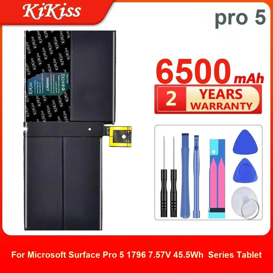 

Kikiss Battery For Microsoft Surface Pro 5 1796 Series Tablet,Pro 5,6500Mah