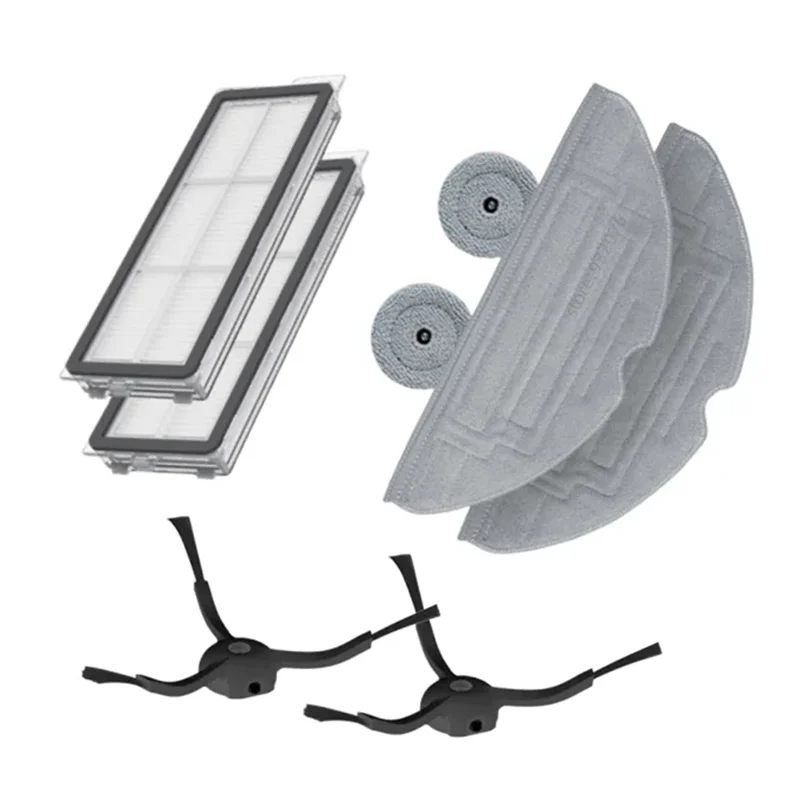 

Classy-для Roborock S8 Maxv Ultras комплект аксессуаров для пылесоса боковая щетка Hepa фильтр швабра тканевые мешки для пыли