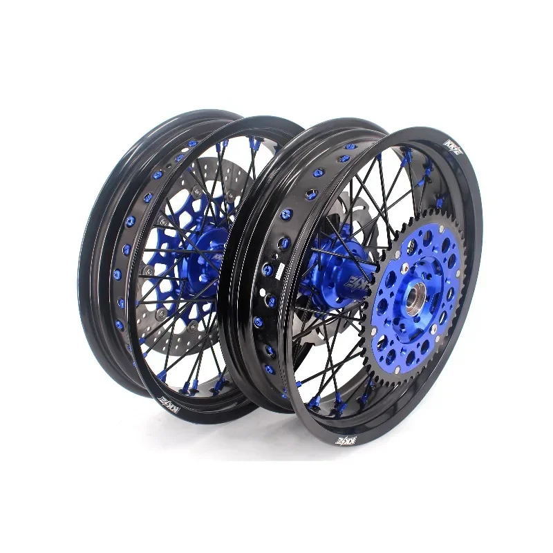 【2025】 3.5/4.25*17" Supermoto Wheels For SUZUKI DRZ400 DRZ400E DRZ400S 2000-2024 With Brake Disc And Sprocket
