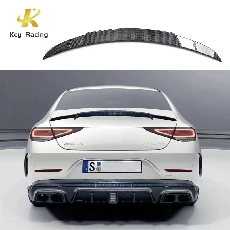 

Benz CLS W257 Rear Spoiler Carbon Fiber B Style Rear Trunk Spoiler Wing Tail For Mercedes Benz CLS Class W257 AMG 2018-