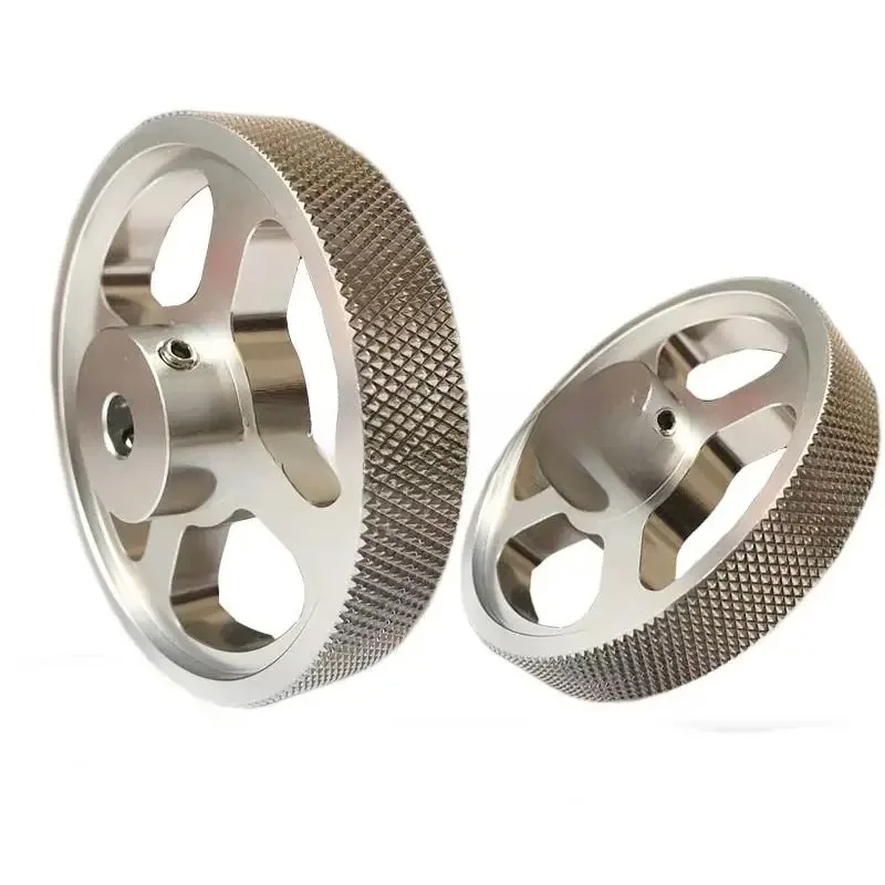 Aluminum Alloy Encoder Synchronous Speed Measuring Wheel, Circumference 200-250-300mm Knurled Meter Wheel