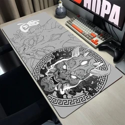 Japanse Oni Mousmat Hd Print Deskmat Gamer Toetsenbord Mousepad Gaming Accessoires Computer Tafel Rubber Xl 900X400 Muismatten