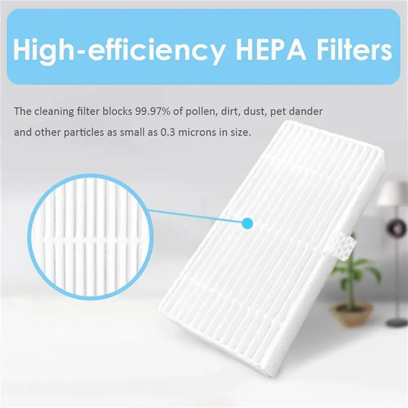 A74E-100PCS Washable Hepa Filter Replacement Parts For Midea VCR04W Robot Vacuum Cleaner Accessories Filters