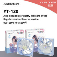ZEAGINAL YESTON YT-120 Chassis cooling fan 120x120x25mm/800~1800RPM The Cherry pupil flower marries theme