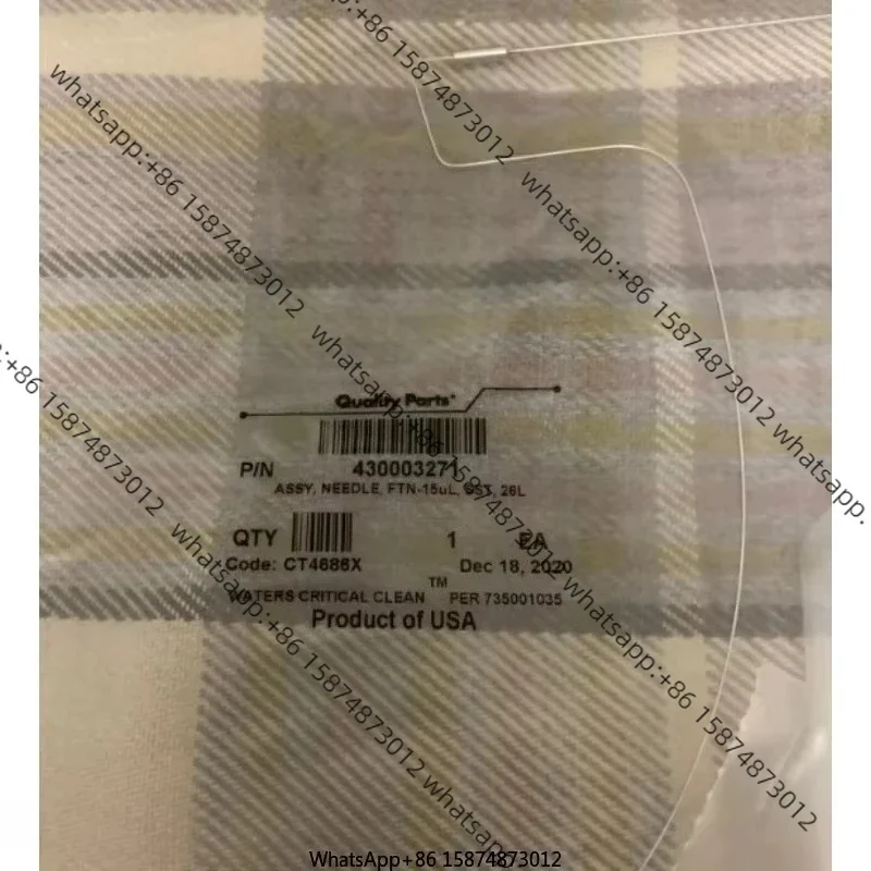 

For Wa ters 430003271 Need Le, Including ASSY, Need Le, FTN-15UL,SS T,26L 1 Piece