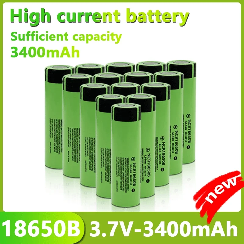 2024New Original NCR18650B 3.7V 3400mah 18650 Lithium Rechargeable Battery For Flashlight Toy Car Camera batteries Charge Batte