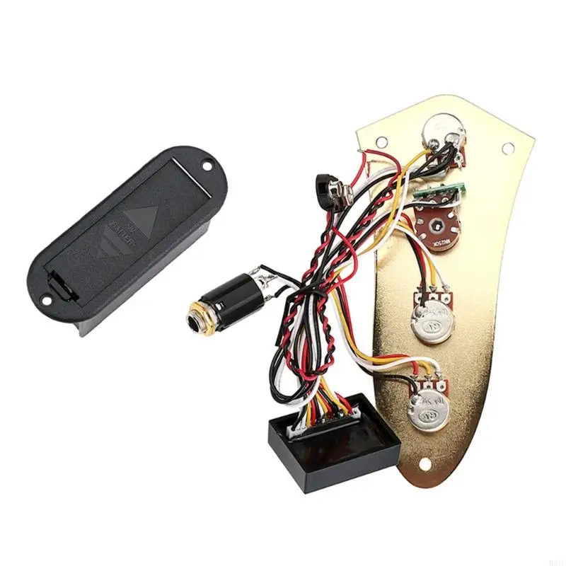 

M5TC 4 Ways Guitar Loaded Control Plate Prewired Loaded Prewired Control Plate Harness Assembly Knobs for Electric Guitar