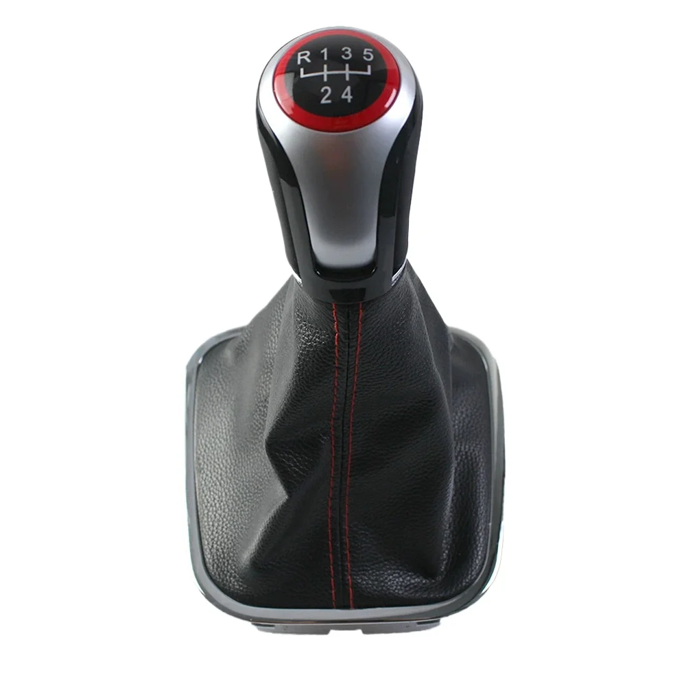 5 6 Speed Gear Shift Knob Gaitor for VW Volkswagen Polo 6r 6c 2011- 2019 Hatchback Sedan 2012 2013 2014 2015 2016 2017 2018