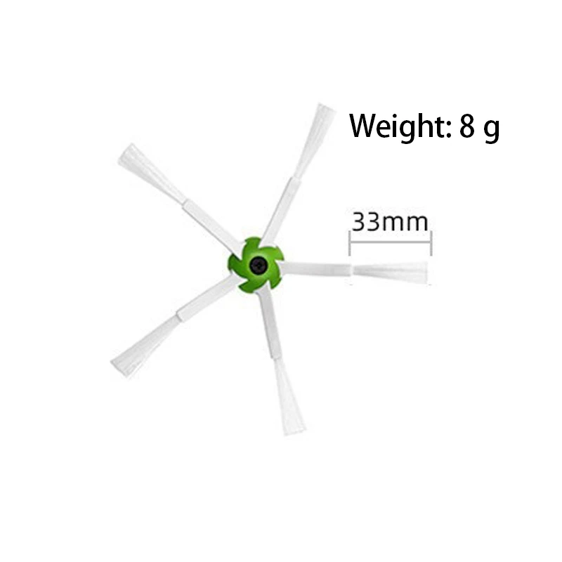 6 pezzi di ricambio per spazzole laterali accessori per Irobot Roomba I3/I3 +/I4/I7/I7 +/E5/E6/E7 accessori per pezzi di ricambio per aspirapolvere Robot