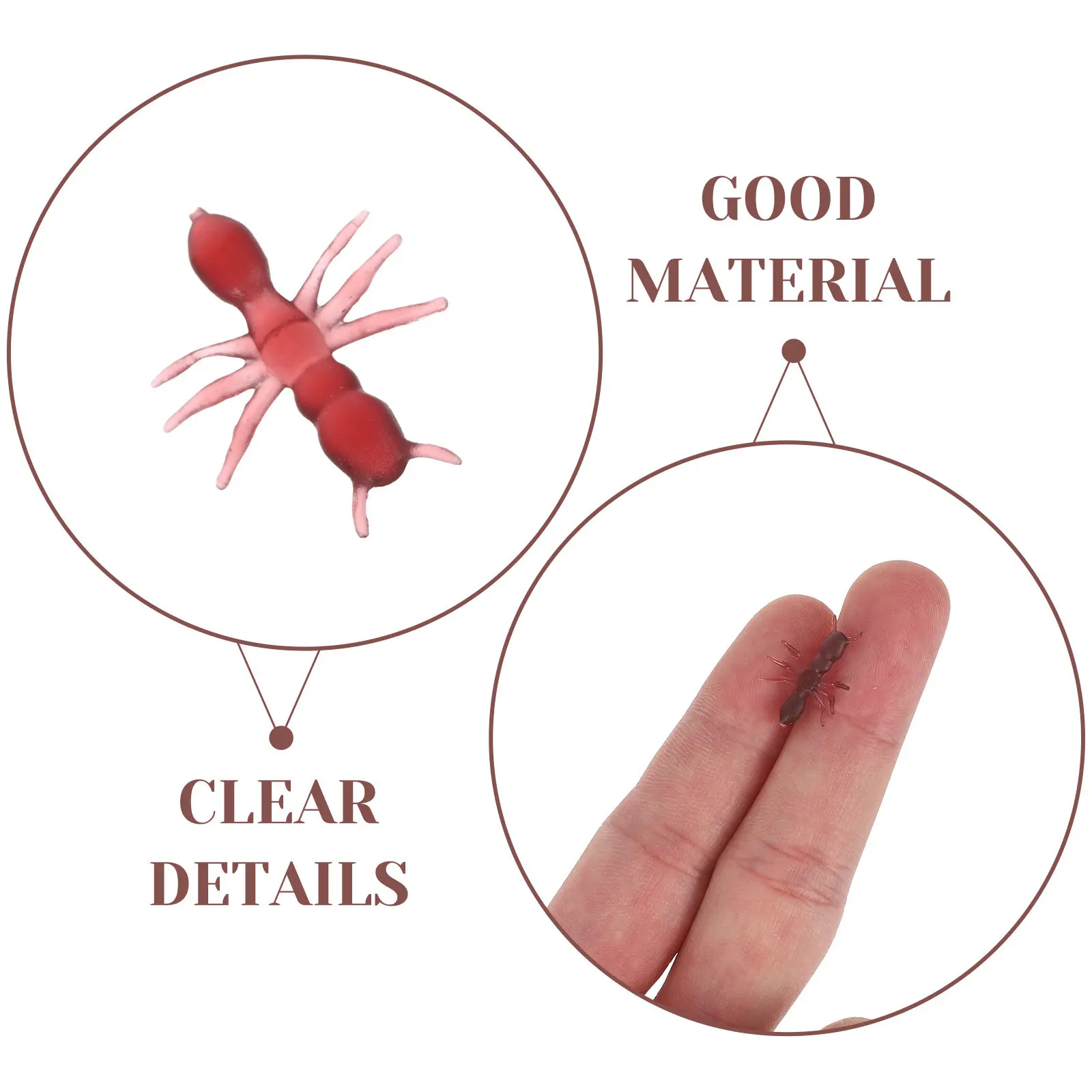 50Pcs Simulation Plastic Realistic Ants Halloween Prank Joke Props April Fools Party Decor Simulation Ants Halloween Prank Toys