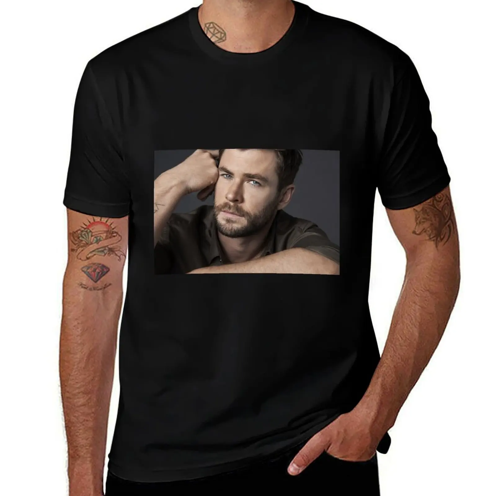 Chris Hemsworth Seductive T-Shirt cotton t shirts man 100% T-Shirt