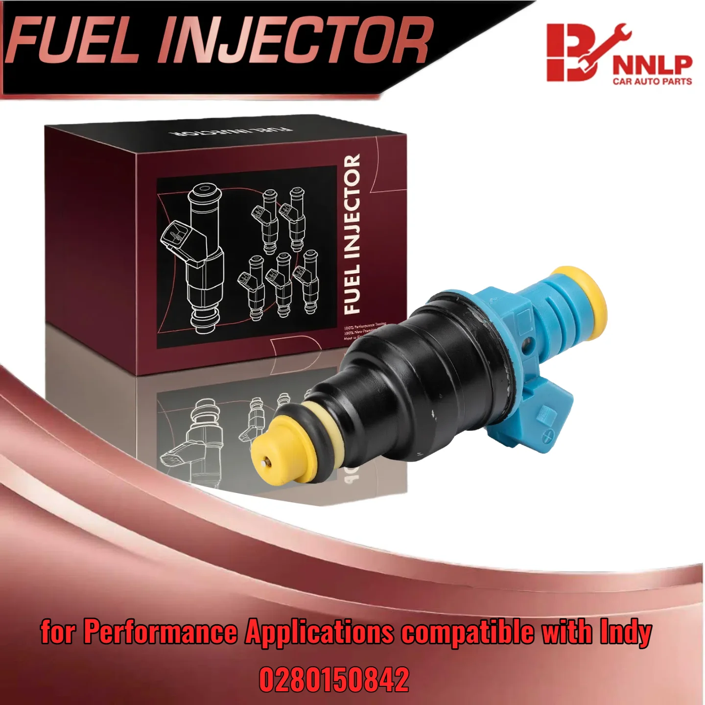 

Fuel Injector 160lb 1680cc for CNG Applications also fit 152lb 1600cc Indy Blue Replaces OEM 0280150842